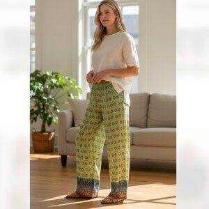 NWT ZARA FULL-LENGTH PRINTED TROUSERS BLOGGERS FAV